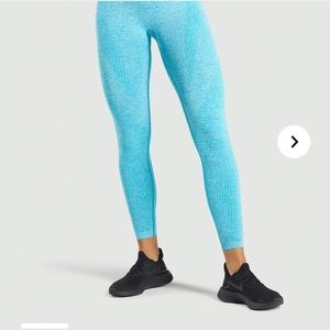 Gymshark viral seamless leggings blue (medium)